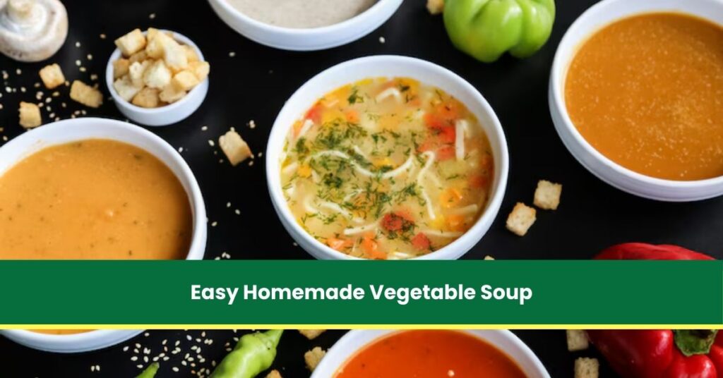 Easy Homemade Vegetable Soup Recipe for Beginners – Quick, Tasty, and Healthy