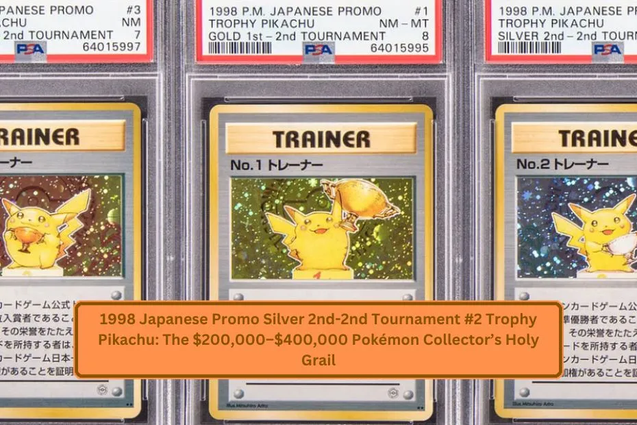 1998 Japanese Promo Silver 2nd-2nd Tournament #2 Trophy Pikachu: The $200,000–$400,000 Pokémon Collector’s Holy Grail