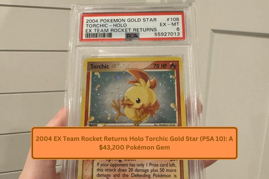 2004 EX Team Rocket Returns Holo Torchic Gold Star (PSA 10): A $43,200 Pokémon Gem