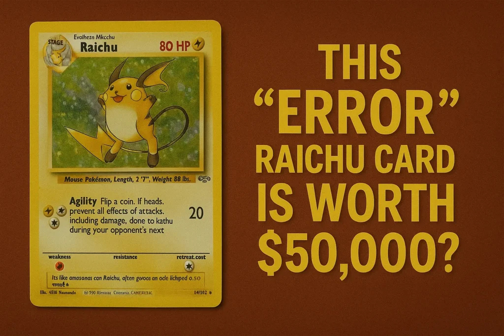 This “Error” Raichu Card is Worth $50,000?