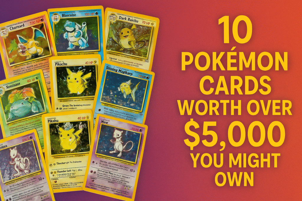 10 Pokémon Cards Worth Over $5,000 You Might Own