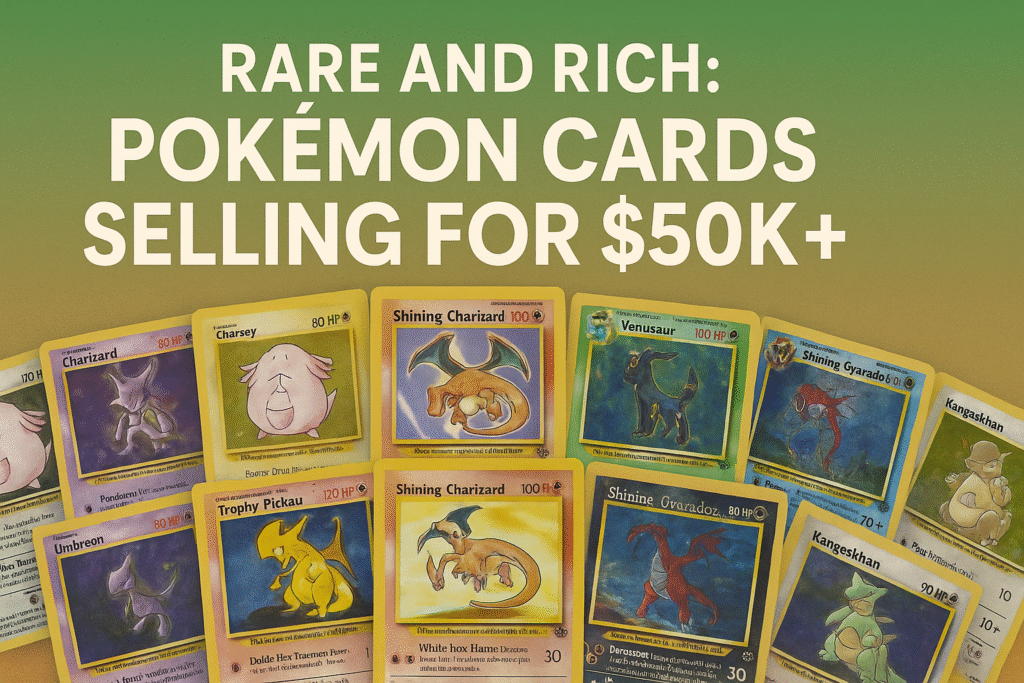 Rare and Rich: Pokémon Cards Selling for $50K+
